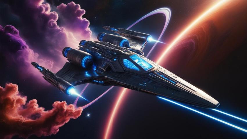 ruimteschip - science fiction een ruimteschip